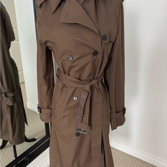 Aritzia Finch Trench Coat Cola Taupe nwt size small - Picture 5 of 6
